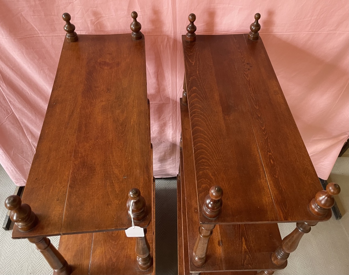 Antica coppia di etagere, Toscana, metà 19esimo secolo -photo-1