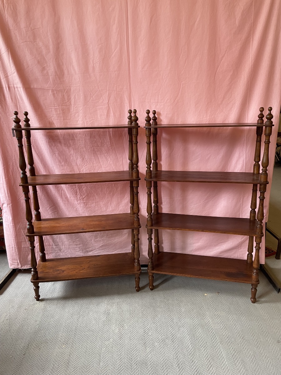 Antica coppia di etagere, Toscana, metà 19esimo secolo 