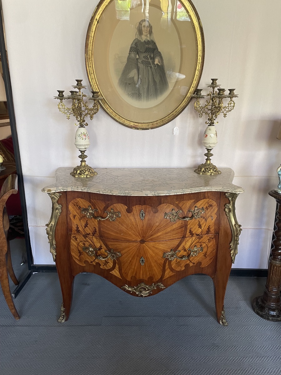 Comò stile Luigi XV, produzione francese di fine 800
