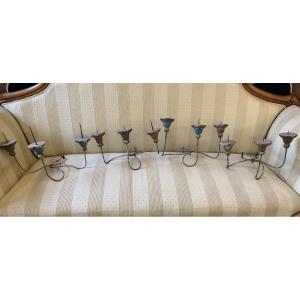 Gruppo di 4 applique 17esimo/18esimo secolo