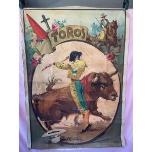 Antico manifesto cartaceo TOROS, 1930/40(manifesto #2)