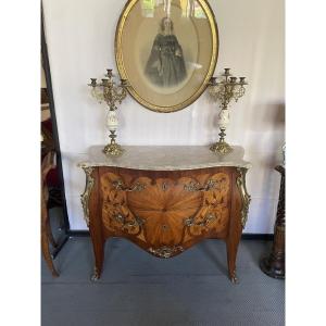 Comò stile Luigi XV, produzione francese di fine 800