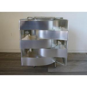 Aluminum Lamp By Max Sauze, Design 1960-70