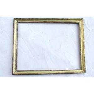 Frame, Molded And Gilded Wooden Baguette, Late 18th Century