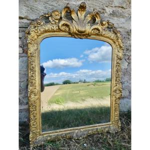 Carved And Gilded Wooden Mirror, Louis XIV/regency, Early 18th Century
