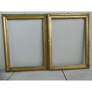 Pair Of Molded And Gilded Frames, 18th Century
