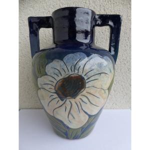 Vase By Fouquet In Bonneville, Circa 1940/50.