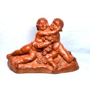 Thomas Cartier: Large Art Deco Terracotta Circa 1925