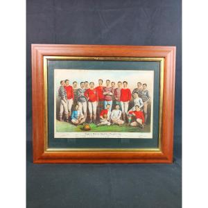 English Lithograph: Football 1881!