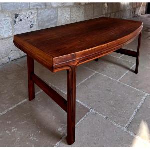 Torbjørn Afdal (attributed To): Oblong Scandinavian Rosewood Coffee Table