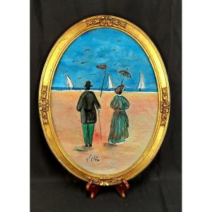 Henry Saint-clair (1899-1990): Elegant Men In Deauville