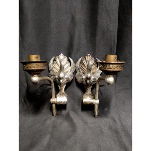 Art Deco Swan Wall Sconces