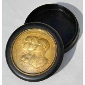 Tabatiere First Empire Period Portrait Of Emperor Napoleon I, Marie Louise, Joseph I