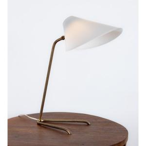 Vintage Brass And Perpex Lamp, 1960s