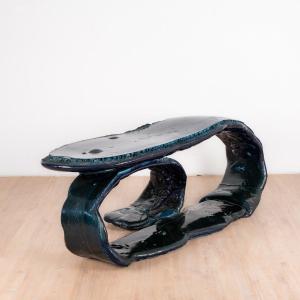 Sculpture Side Table Language By Louis Durot, 1978
