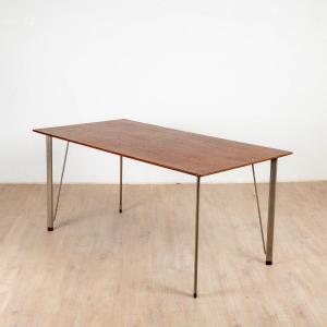 Model 3605 Teak Desk For Fritz Hansen, 1960