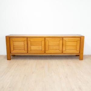 Elm Sideboard From Maison Regain, France, 1970
