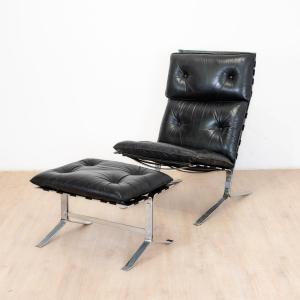 Joker High Chair And Ottoman By Olivier Mourgue For Airborn, 1964