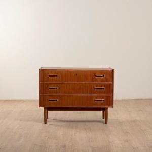 Vintage Teak Chest Of Drawers By Gunnar Nielsen Tibergaard, Denmark 1960s