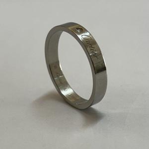 Cartier C Wedding Band, Width 4 Mm, 1 Diamond