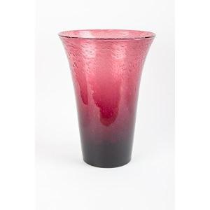 Biot Amethyst Vase, 35cm