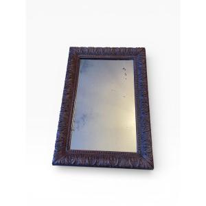 Mirror With A Carved Wooden Frame, Late 19th Century