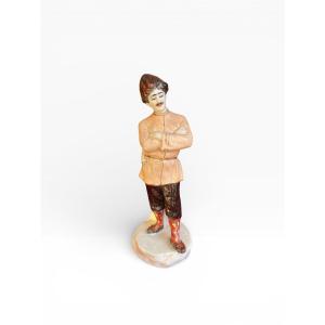 Polychrome Porcelain Figure, 19th Century