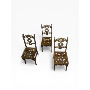 Set Of Three Master Chairs, Late 19th Century
