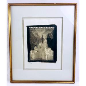 Large Photograph By Marc Montplaisir, The Illuminated Crowd, Palladium Platinum Print 1/30