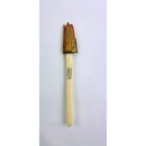 Old Asian Letter Opener In The Shape Of Corn Ears