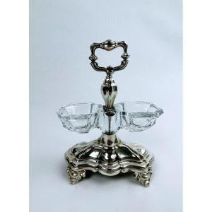 Crystal And Silver Saleron By Alphonse Debain