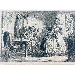 Suite Of 6 Engravings By George Cruikshank
