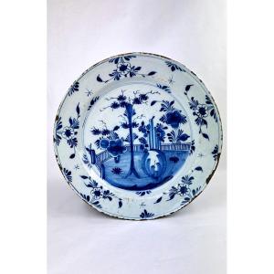 Large 18th Century Delftware Dish