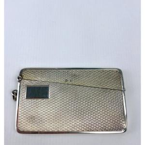 Birmingham English Silver Business Card Holder Case 1928