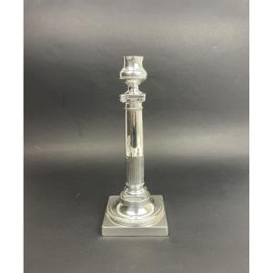 Silver-plated Bronze Candle Holder
