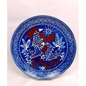 Ravnild Danmark Important Ceramic Dish By Svend P. Jorgensen