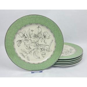 Pierre Frey For Philippe Deshoulières, 6 Lorraine Model Dpresentation Plates