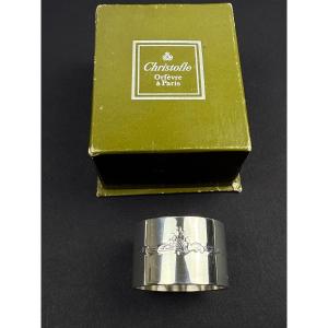 Christofle, Marly Model, Silver-plated Metal Napkin Ring