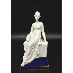 Camille Tharaud Limoges – Biscuit, Woman In The Antique Style