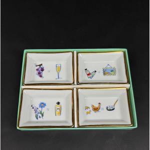 Hilton Mc Connico, Set Of 4 Bridge Cups, Ashtrays.....