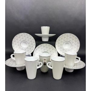 Set Of 6 Raynaud Silver Coffee Cups, Shaking Cups