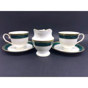 Lenox Classics Collection Classic Edition Usa Set Of 2 Teacups And 1 Milk Jug