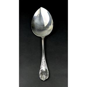 New Silver-plated Christofle Marly Ice Cream Serving Spoon From The 1980s