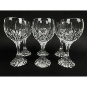 Set Of 6 Baccarat Massena No. 4 Wine Glasses
