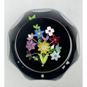 Perthshire, Sulfide Overlay Bouquet Of Flowers On Black Background 1990 - 2367,001