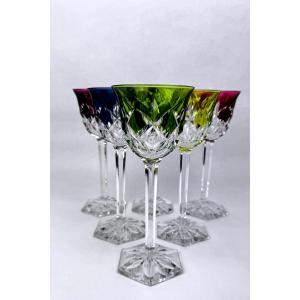 Val-saint-lambert, Set Of 6 Roemer Glasses 2367.015