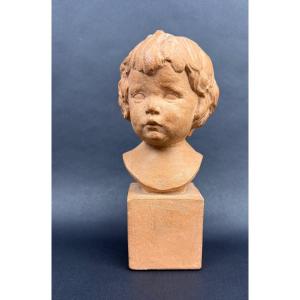 Terracotta Bust Of A Child, Cocry Editions Martel