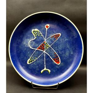 Large Decorative Platter By André Baud