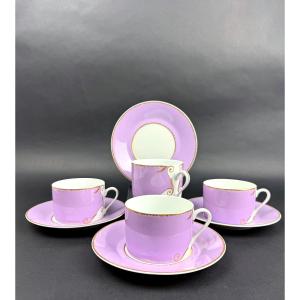 Christian Lacroix, Set Of 4 Teacups, Follement Model