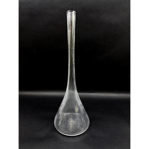 Daum Nancy Vase In Clear Crystal